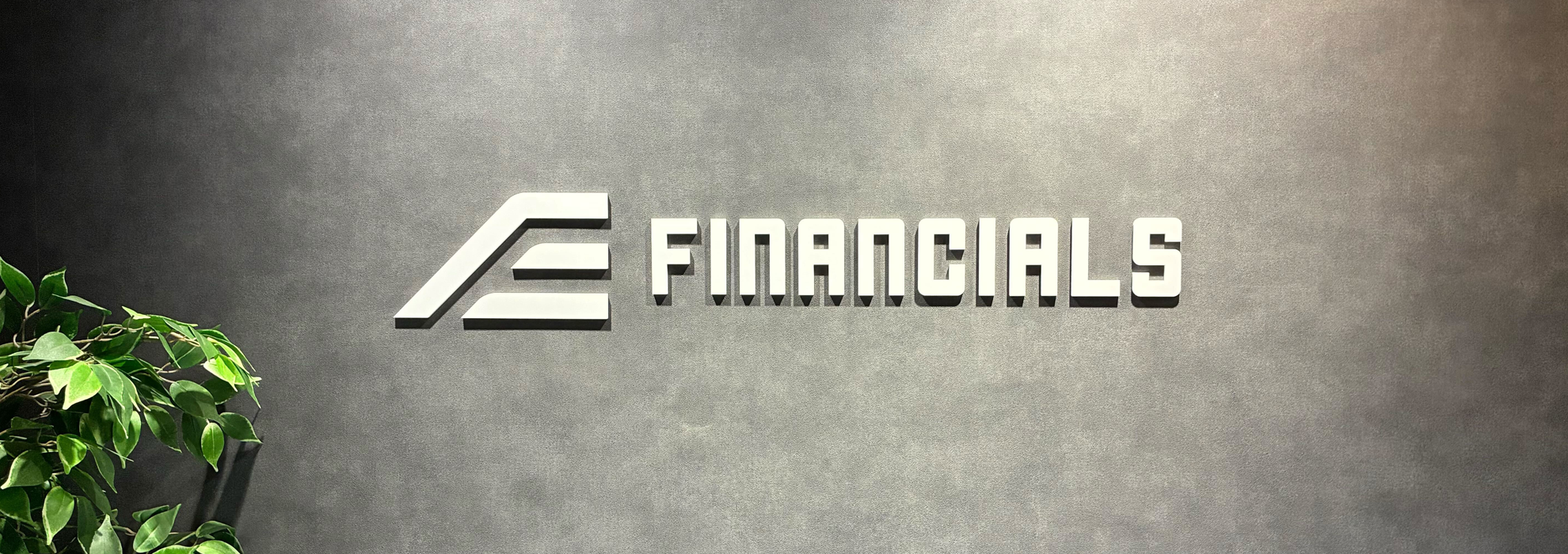 FINANCIALS ロゴサイン